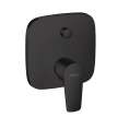 Встраиваемый смеситель для ванны Hansgrohe Talis E с переключателем и защитной комбинацией EN 1717, черный матовый (71474670) - миниатюра фото 1