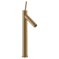 Смеситель для раковины AX Starck цвет шлифованная бронза (10129140) - миниатюра фото 1