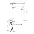 Смеситель для раковины Hansgrohe Metropol 260, белый (32512700) - миниатюра фото 2