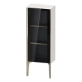 Подвесной шкаф-пенал Duravit со стеклянной дверью, 89x40x24 см, белый глянцевый/шампань мат (XV1360RB122) - миниатюра фото 1