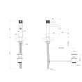 Смеситель для раковины GESSI INCISO с донным клапаном, цвет Finox (58001#149) - миниатюра фото 2