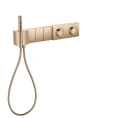 Термостат для душа AX Edge 540/100 на 3 источника с ручным душем в полированном красном золоте (46710300) - миниатюра фото 1