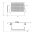GESSI BINARIO Аудиомодуль 200x200 мм: Подключение к 61112 или проводное, установка Shift-Fix, цвет Mirror Steel (61114#238) - миниатюра фото 2
