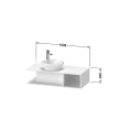 Стильная подвесная тумба Duravit D-Neo Compact белая глянцевая 260x1000x480 мм (DE491902222) - миниатюра фото 2
