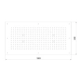 Верхний душ BOSSINI DREAM-XL RECTANGULAR 1000x500 мм, хром (WI0375.030) - миниатюра фото 2