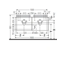 Подвесная тумба Duravit Happy D.2 Plus 1600 мм, 2 ящика, цвет Stone Grey Satin Matt (HP4936B9292) - миниатюра фото 2
