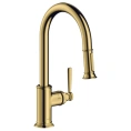 Смеситель для кухни AX Montreux в роскошном полированном золоте (16581990) - миниатюра фото 1