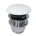 Донный клапан Kerasan для раковины: керамическое покрытие, белый глянец (923301) - миниатюра фото 1