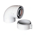 Коаксиальный отвод Baxi KHG71410141 60/100 мм 90° - миниатюра фото 1