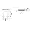 Универсальное сиденье для унитаза LAUFEN Pro белого цвета (8.9395.8.000.000.1) - миниатюра фото 2