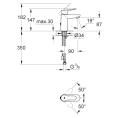 Смеситель для раковины Grohe BauEdge 23329000 - миниатюра фото 4