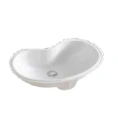 Встраиваемая раковина Artceram WASHBASINS IDEA 60×37 см без отверстия, белая - миниатюра фото 1