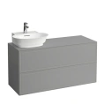 Подвесная тумба Laufen New Classic 118 см с 2 ящиками, серый мрамор (4.0608.7.085.627.1) - миниатюра фото 1