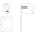 Электронный настенный смеситель GESSI 316 INTRECCIO в цвете Steel Brushed (54114#239) - миниатюра фото 2