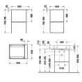 Консоль напольная Duravit DuraSquare металлическая с регулировкой высоты, хром (31151000) - миниатюра фото 2