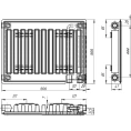 Радиатор стальной панельный Лидея ЛУ 11-505 с нижним подключением - миниатюра фото 4