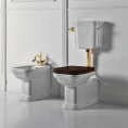 Бачок для унитаза Kerasan Waldorf с боковым отверстием, для низкого монтажа, белый (418301) - миниатюра фото 1