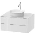 Подвесная тумба Duravit White Tulip с 2 ящиками, 408x800x550 мм, глянцевый белый (WT498508585) - миниатюра фото 1