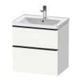 Подвесная тумба Duravit D-Neo с 2 ящиками, белый матовый (DE435401818) - миниатюра фото 1