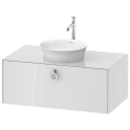 Подвесная тумбочка Duravit White Tulip с ящиком, белая высокоглянцевая (WT498108585) - миниатюра фото 1