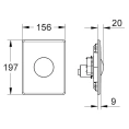 Кнопка смыва для унитаза Grohe Skate 38672SD0 хром - миниатюра фото 10