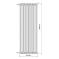 Радиатор стальной трубчатый Purmo Delta Laserline AB 2180 1800x500 10 секций с боковой подводкой - миниатюра фото 3