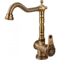 Кухонный смеситель Zorg Antic A 408K-BR для установки на мойку (бронза) - миниатюра фото 1
