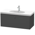 Подвесная тумба Duravit Brioso 1020 мм с выдвижным ящиком, цвет графит матовый (BR404704949) - миниатюра фото 1