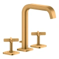 Смеситель для раковины AX Citterio E 3 отверстия цвет «Шлифованное золото» (36108250) - миниатюра фото 1