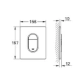 Кнопка смыва для унитаза Grohe Arena Cosmopolitan 38844SH0 белая - миниатюра фото 4