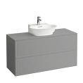 База под раковину Laufen New Classic подвесная с 2 ящиками, 1180x450x600 мм, серый цвет (4.0602.4.085.627.1) - миниатюра фото 1