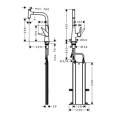 Умный смеситель Hansgrohe Talis Select M51 для кухни с выдвижным душем и системой sBox (73853800) - миниатюра фото 2