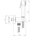 Гидрощетка для унитаза Bossini Nikita 125 см (хром, латунь) (C69006B.030) - миниатюра фото 2
