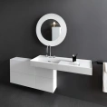 Тумба под раковину Laufen Kartell 120 см, белая матовая, с дверцей и двумя створками (4.0829.2.033.640.1) - миниатюра фото 1