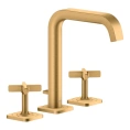 Смеситель для раковины AX Citterio E 3-отверстный, цвет шлифованная медь (36108950) - миниатюра фото 1