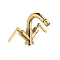 Смеситель для биде Nicolazzi Mac Kinley 05 с двумя ручками, излив 137 мм, цвет золото (2237GO29) - миниатюра фото 1