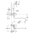 Смеситель универсальный Grohe Costa S 26792001 - миниатюра фото 3