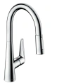 Смеситель для кухни Hansgrohe Talis M51 с вытяжным душем и поворотным изливом, хром (73851000) - миниатюра фото 1