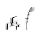 Смеситель Hansgrohe Focus для ванны с ручным душем Crometta 85 и держателем Porter S (31521000) - миниатюра фото 1