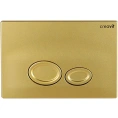 Кнопка смыва Creavit Drop GP2006.00 в матовом золоте - миниатюра фото 1