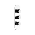 Термостатический смеситель Gessi Tondo Welliness для душа (хром, 2 выхода, подключение 3/4) (43064#031) - миниатюра фото 1