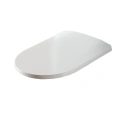 Крышка-сиденье для унитаза Artceram MONET Slim с системой плавного закрывания, белый матовый/хром (MNA001 05 71) - миниатюра фото 1