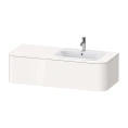 Подвесная тумба Duravit Happy D.2 Plus 130 см, белая глянцевая, с ящиком (HP4952R2222) - миниатюра фото 1
