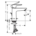 Смеситель для раковины Hansgrohe Talis E 110, шлифованная бронза (71710140) - миниатюра фото 2