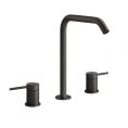 Смеситель для раковины GESSI 316 на 3 отверстия, цвет brushed black metal PVD (54211#707) - миниатюра фото 1