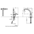 Смеситель для кухни Bravat Fit F7135188CP-1-RUS с высоким изливом, латунный, хром - миниатюра фото 2