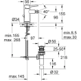 Смеситель для биде Grohe BauClassic настенный - миниатюра фото 2