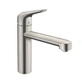 Кухонный смеситель Hansgrohe Focus M42: однорычажный, поворотный излив, цвет под сталь (71806800) - миниатюра фото 1