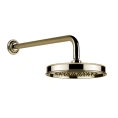 Верхний душ GESSI VENTI20 200 мм с настенным держателем 389 мм в цвете Brass PVD (65148#710) - миниатюра фото 1