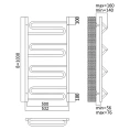 Полотенцесушитель Terminus Юпитер 32/18 П12 3-3-3-3 50x103 - миниатюра фото 3